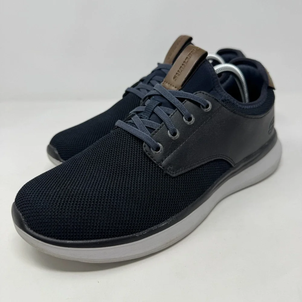 Skechers Shoes Delson 2.0-Weslo Casual Lace Up Sneakers 58817 Black Men's 11‎